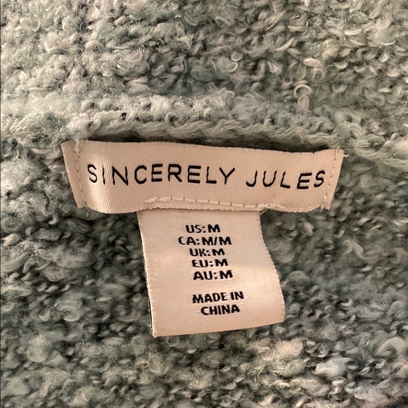 Women's Sincerely Jules Cardigan Medium Multicolor Boho Striped Open Sweater - Picture 6 of 9